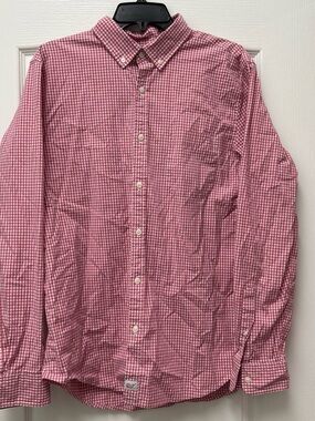 Vineyard Vines Men's Red Gingham Button-Down Shirt
